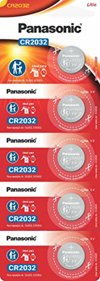 Tira de Bateria de Lithium Botão, Panasonic, CR2032-1BT - Foto 3