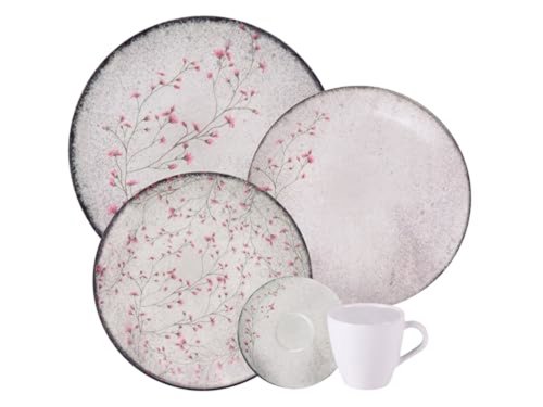 Tramontina Aparelho de Jantar Floralis em Porcelana Decorada 20 Peças