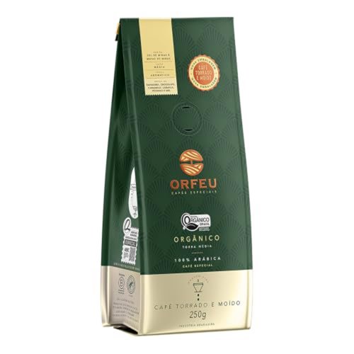 Café Orfeu Orgânico Torrado e Moído 250g