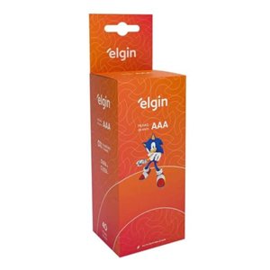 Caixa de Pilha AAA com 40 unidades Elgin Palito - Tubo, Zinco