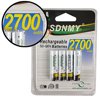 Pilha Recarregável AAA 2700mAh Blister com 4 unidades - Foto 3
