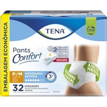 Tena Pants Confort, Roupa Íntima para Incontinência Urinária, P/M - 32 unidades