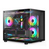 Gabinete Gamer com Frente em Vidro Curvo, Com 4 Ventoinhas RGB iclusas - Foto 2