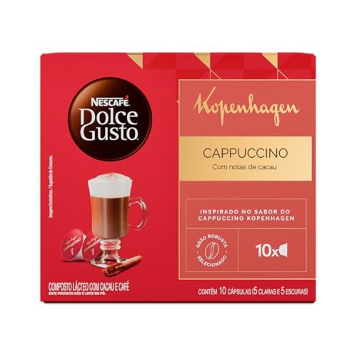 Cappuccino em Cápsula Kopenhagen Nescafé Dolce Gusto Caixa 135g 10 Unidades