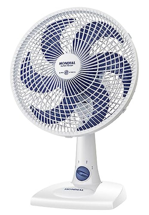 Ventilador de Mesa Mondial 220V, 30cm, 6 pás, Super Power - VSP-30-W