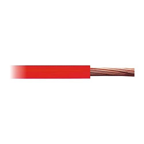 DNI HFX 100-VM-50 Cabo Unifilar Flexível, Vermelho, 1 mm² x 50 m