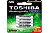 Pilha Recarregável AAA 1,2V 950mAh TNH3GAE TOSHIBA (Cartela com 4 unid.) - Foto 2