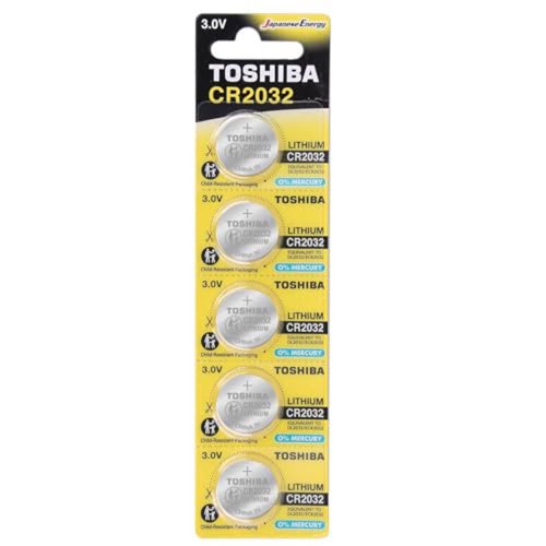 Pilha Moeda Lithium 3V CR2032 (C/5 Pilhas) Toshiba