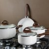 Brinox - Jogo de Panelas 8 Peças Ceramic Life Smart Plus - Vanilla - Foto 5