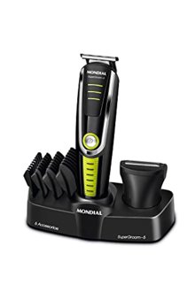 MONDIAL Aparador de Pelos Super Groom 06, Preto/Verde, 6W, Bivolt - BG-04