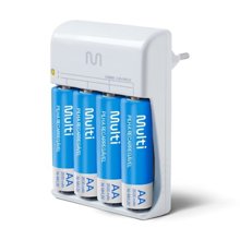 Carregador de Pilhas Multi AA/AAA Bivolt Pilhas Incluidas - CB054