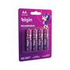 Pilha recarregável AA 2500Mah Elgin com 4 unidades Comum - Foto 2