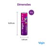 Pilha recarregável AA 2700Mah Elgin Com 4 unidades Comum - Foto 6
