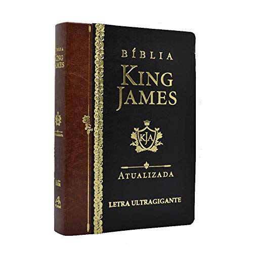 Biblia King James Atualizada Letra Ultragigante Luxo Marrom 0 1