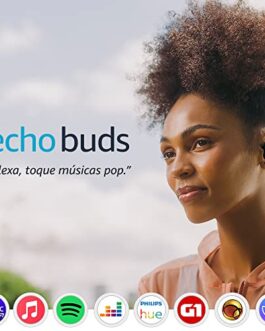 Echo Buds (2ª Geração): Fones de ouvido sem fio com cancelamento de ruído ativo e Alexa