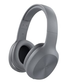 Edifier Fone de ouvido Bluetooth 5.1 W600BT – Cinza Escuro, Pequeno