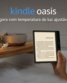 Kindle Oasis 8GB – Com tela de 7″ e botões para troca de páginas – Cor Grafite