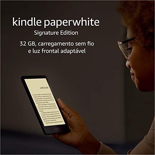 Kindle Paperwhite Signature Edition 32 GB a prova dagua carregamento sem fio e luz frontal adaptavel 0