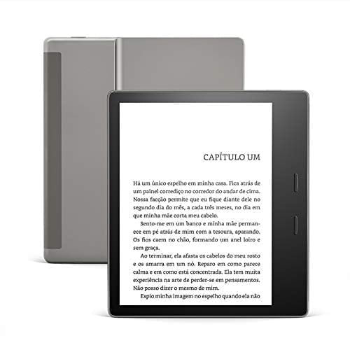 Kindle Oasis 32GB Com tela de 7 e botoes para troca de paginas Cor Grafite 0 0