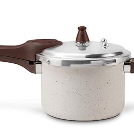 Brinox – Panela de Pressão 4,2L Antiaderente Ceramic Life com Fundo de Indução Pressure – Vanilla