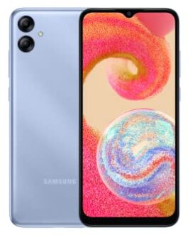 Samsung Galaxy A04e 64GB 4G Wi-Fi Tela 6.5” Dual Chip 3GB RAM Câmera Dupla + Selfie 5MP com modo Retrato Bateria de 5000mAh – Azul