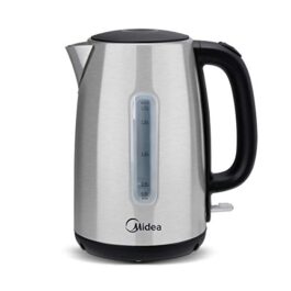 Chaleira Elétrica Inox Midea 1,7 Litros, Visor Externo do Nível de Água,110 Volts/60Hz