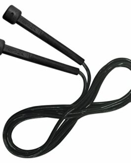 Corda de Pular Muvin Basics Tamanho Ajustável em PVC – Corda de Saltos Com Velocidade Para Treino Funcional – Exercícios – Crossfit – Academia – Tamanho Máximo 3,15 Metros – Preta