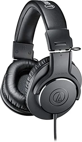 Fone de Ouvido Audio Technica ATH M20x Preto Grande 0