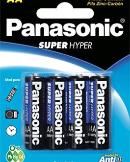 Panasonic UM-3SHS – Pilha Comum AA, Tensão 1,5 Volts, Embalagem com 4 pilhas