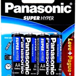 Panasonic UM-3SHSL8P6, Pilha Comum Linha Super Hyper Proteção Antivazamento, pacote de 8