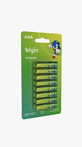 Pilha Alcalina AAA com 16 unidades Elgin Palito 0