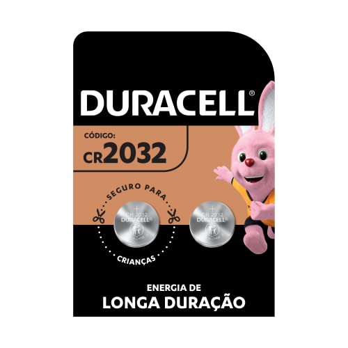 Pilha Moeda CR 2032 DURACELL com 2 unidades Duracell 0