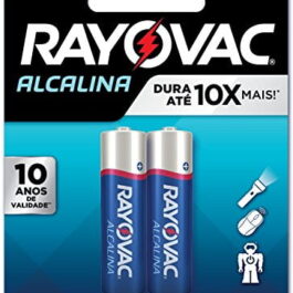 Pilha, RAYOVAC, 20853, Azul, AA, Pequena, pacote de 2