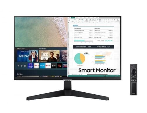 Smart Monitor Samsung 24 FHD Plataforma Tizen Tap View HDMI Bluetooth HDR Preto Serie M5 0