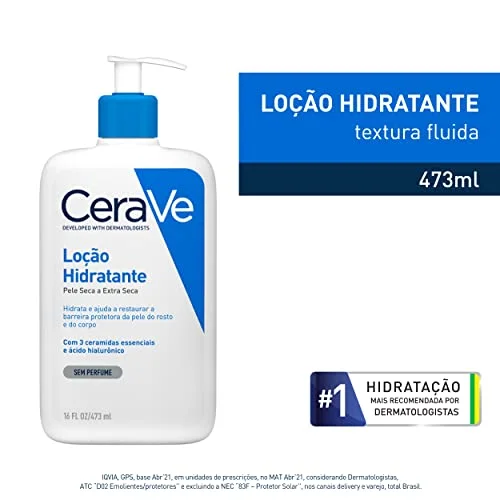 CeraVe, Loção Hidratante Corporal, com textura Fluida e Ácido Hialurônico, 473ml - Image 4