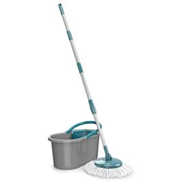 Flash Limp MOP5010 – Mop FIT Giratório, Medidas Balde – 22 cm x 39 cm x 20,5 cm, Cabo com refil – 35 cm x 35 cm x 104 cm a 128 cm