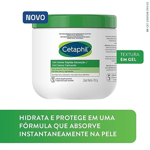 Cetaphil Gel Creme Rápida Absorção Com Aloe Vera 453g - Image 3