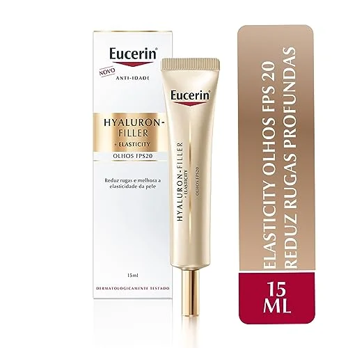 EUCERIN Creme de Olhos Anti-Idade Firmador FPS20 15ml, Elasticity, Hyaluron-Filler, Ácido Hialurônico, Antirrugas - Imagem 3