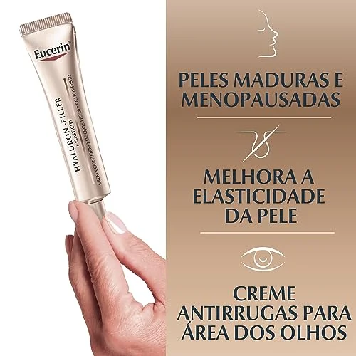 EUCERIN Creme de Olhos Anti-Idade Firmador FPS20 15ml, Elasticity, Hyaluron-Filler, Ácido Hialurônico, Antirrugas - Imagem 5