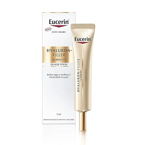 EUCERIN Creme de Olhos Anti-Idade Firmador FPS20 15ml, Elasticity, Hyaluron-Filler, Ácido Hialurônico, Antirrugas