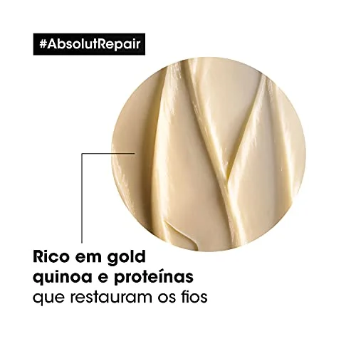 L'Oréal Professionnel Máscara Capilar Absolut Repair, Tratamento Capilar Proteico Para Nutrição Profunda, Hidrata, Repara Danos e Acrescenta Brilho, Para Cabelos Secos e Danificados, 500g - Image 5