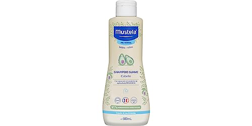 Mustela Shampoo Infantil 500Ml - Fragrância Suave Para Não Arder Os Olhos Dos Bebês - Fórmula Biodegradável Com 93% De Ingredientes De Origem Natural - Bebê E Criança