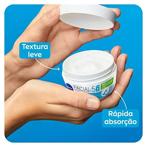 NIVEA Creme Facial Nutritivo 100g - Sua fórmula à base de água, Karité e Vitaminas hidrata por 30h sem deixar a pele oleosa, além de ser um ótimo primer - Imagem 5