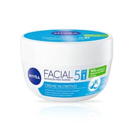 NIVEA Creme Facial Nutritivo 100g – Sua fórmula à base de água, Karité e Vitaminas hidrata por 30h sem deixar a pele oleosa, além de ser um ótimo primer