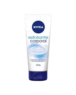NIVEA Esfoliante Corporal para Banho 200ml – Auxilia na renovação celular, com vitamina E, enriquecido com pérolas azuis, textura cremosa, remove impurezas, proporciona maciez para a pele