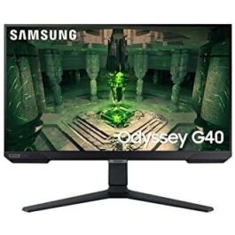 SAMSUNG Monitor Gamer Odyssey 25″, FHD, 240 Hz, 1ms, com ajuste de altura, HDMI, DP, Gsync, Freesync, Preto, Série G40