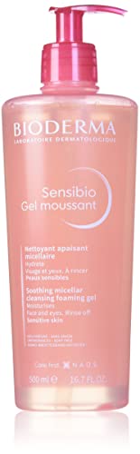 Sensibio Gel Moussant - Gel de Limpeza Micelar Calmante e Hidratante 500 Ml, Bioderma, 500 Ml
