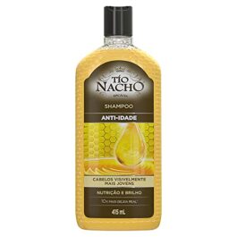 Tio Nacho – Shampoo Anti-idade para rejovelhecimento capilar, 415ml, devolve o Brilho os seus cachos