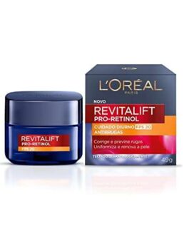 L’Oréal Paris Creme Facial Antirrugas Revitalift Pro Retinol Cuidado Diurno FPS20, 49g