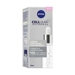 NIVEA Sérum Fácial Cellular com Ácido Hialurônico 30ml – Suaviza visivelmente a superfície da pele, promove a sensação de elasticidade, restaura a proteção natural e oferece hidratação profunda